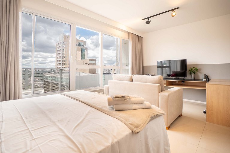 Flat Premium | Vista da Cidade | Rooftop
