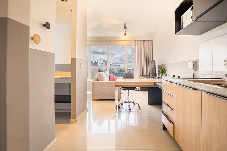 Flat Premium | Vista da Cidade | Rooftop