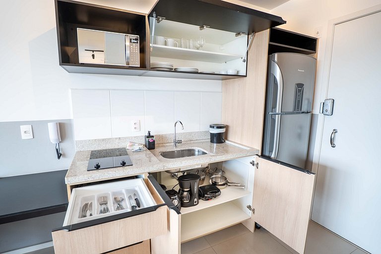 Flat Premium | Vista da Cidade | Rooftop