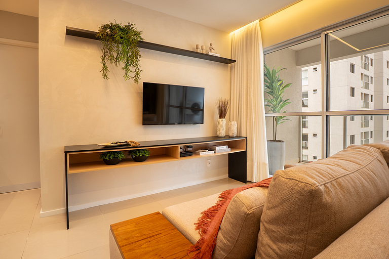 Flat Moderno | Piscina Rooftop | Prox Flamboyant