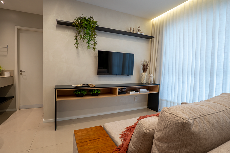 Flat Moderno | Piscina Rooftop | Prox Flamboyant