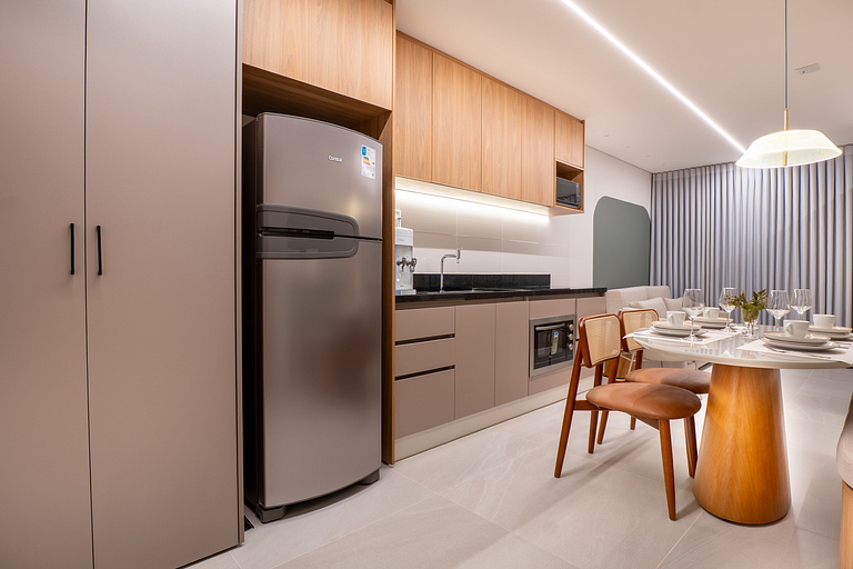 Flat Moderno | Vaga | Frente Shopping | Vaca Brava
