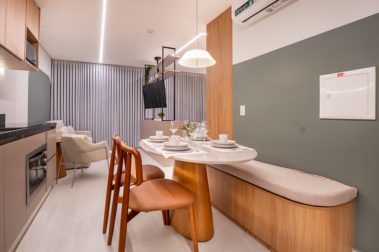 Flat Moderno | Vaga | Frente Shopping | Vaca Brava