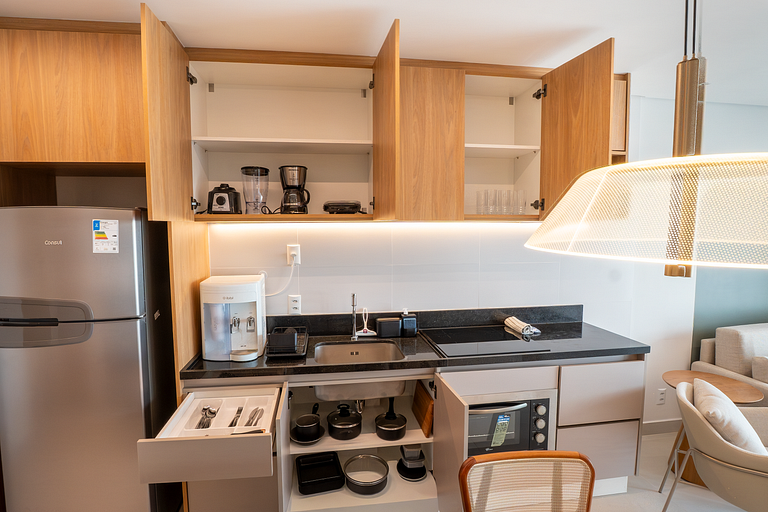 Flat Moderno | Vaga | Frente Shopping | Vaca Brava