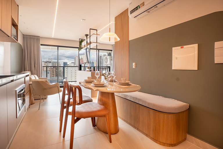 Flat Moderno | Vaga | Frente Shopping | Vaca Brava