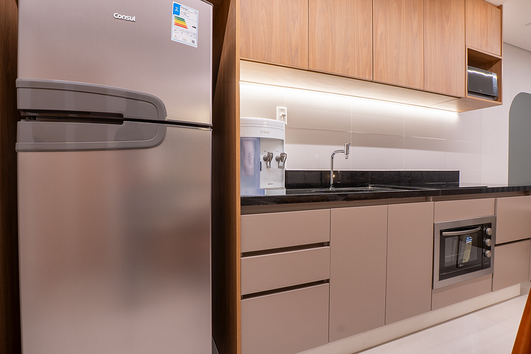 Flat Moderno | Vaga | Frente Shopping | Vaca Brava