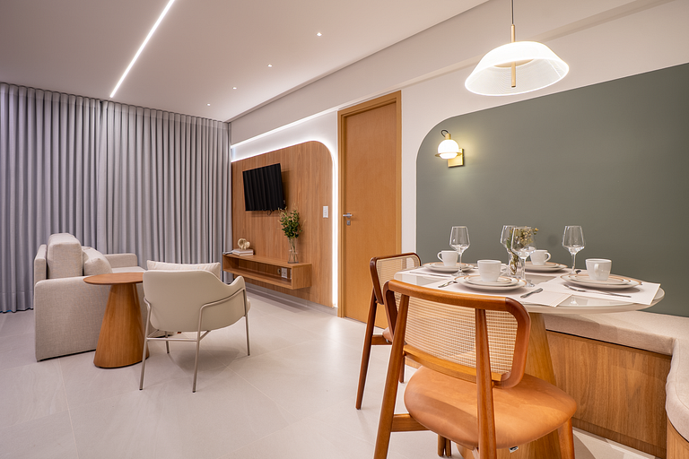 Flat Moderno | Vaga | Frente Shopping | Vaca Brava