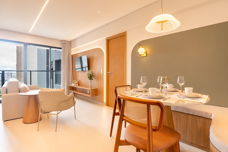 Flat Moderno | Vaga | Frente Shopping | Vaca Brava