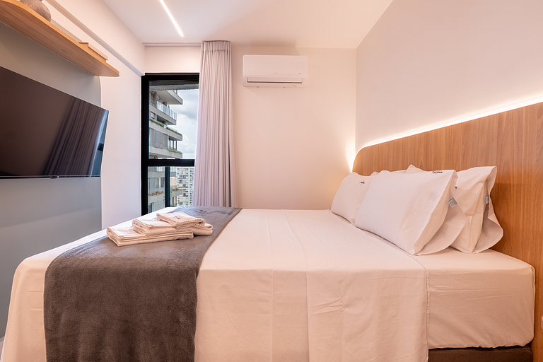 Flat Moderno | Vaga | Frente Shopping | Vaca Brava