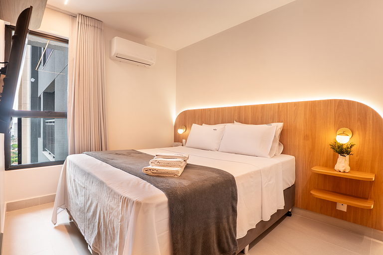 Flat Moderno | Vaga | Frente Shopping | Vaca Brava