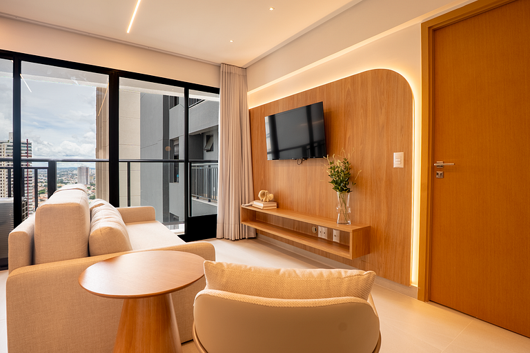 Flat Moderno | Vaga | Frente Shopping | Vaca Brava
