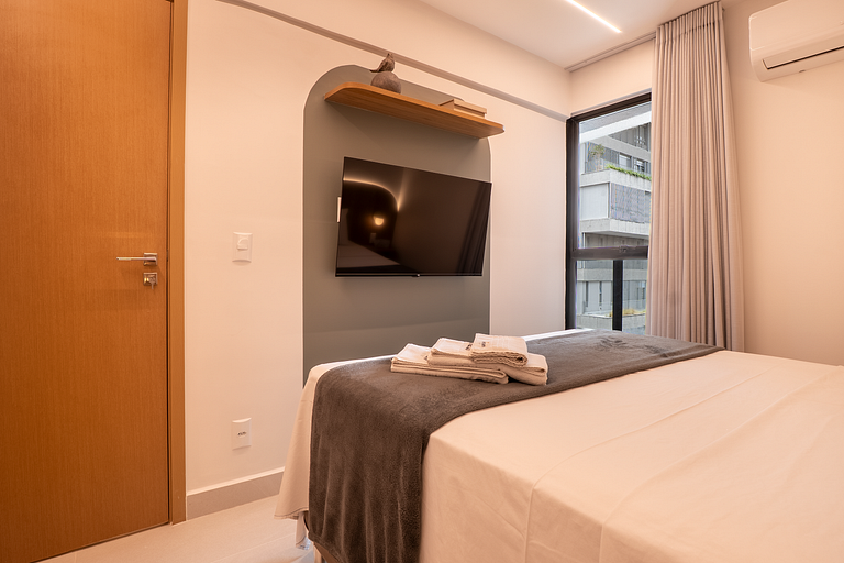 Flat Moderno | Vaga | Frente Shopping | Vaca Brava