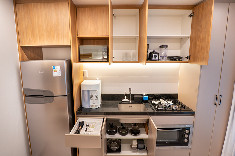 Flat Moderno | Vaga | Frente Shopping | Vaca Brava