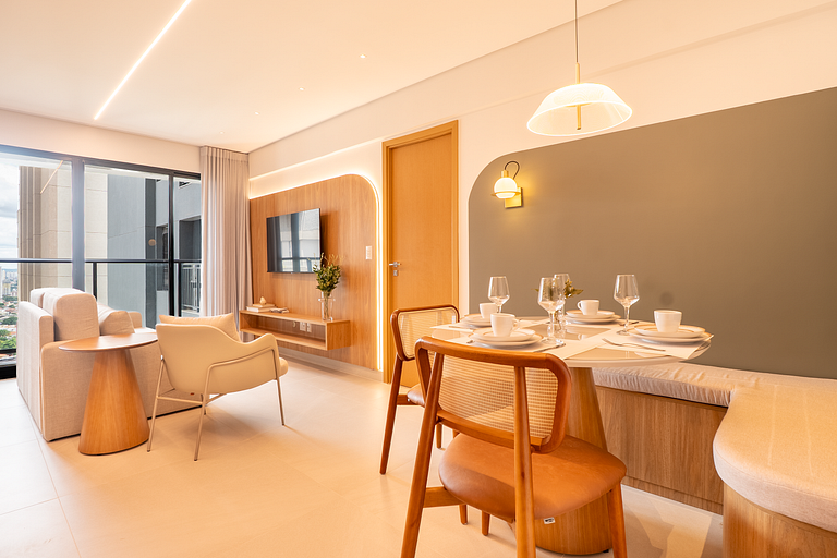Flat Moderno | Vaga | Frente Shopping | Vaca Brava