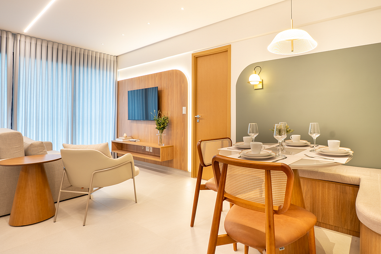 Flat Moderno | Vaga | Frente Shopping | Vaca Brava