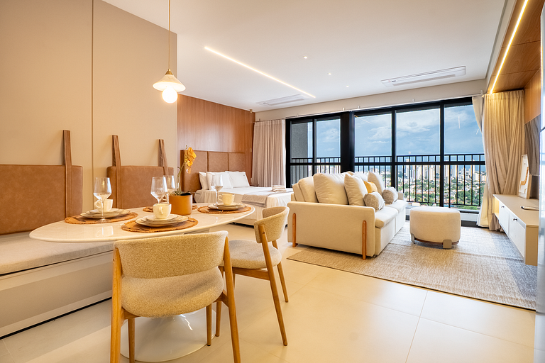 Studio Elegante | Vista Panorâmica | Lazer