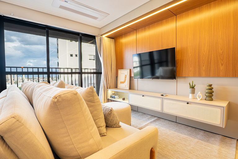 Studio Elegante | Vista Panorâmica | Lazer