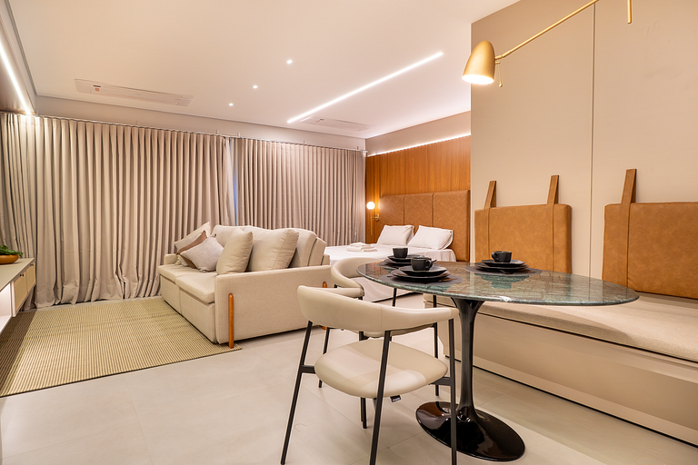 Apto 1Q Premium | Piscina Rooftop + Academia