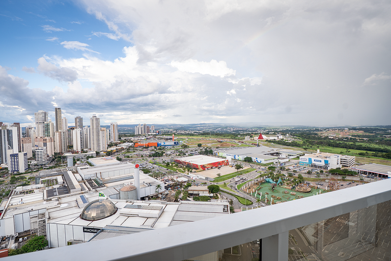 Apto 3Q | vista panorâmica | Ao lado do shopping