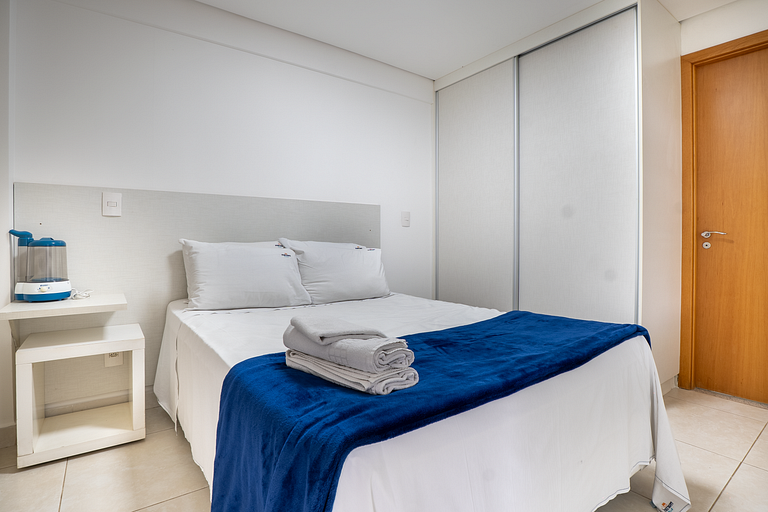 Flat 1Q com Varanda | Coworking | Próx Flamboyant
