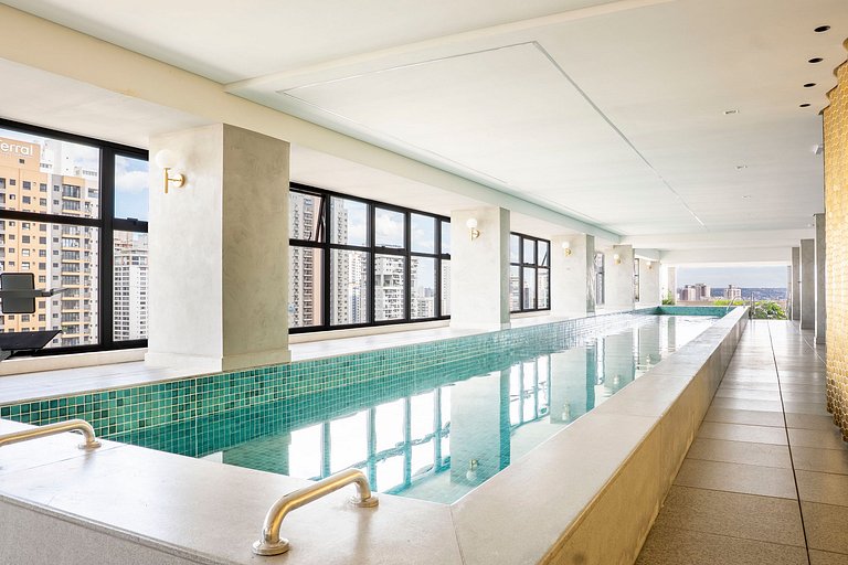 Flat moderno no Bueno | Piscina rooftop | Órion