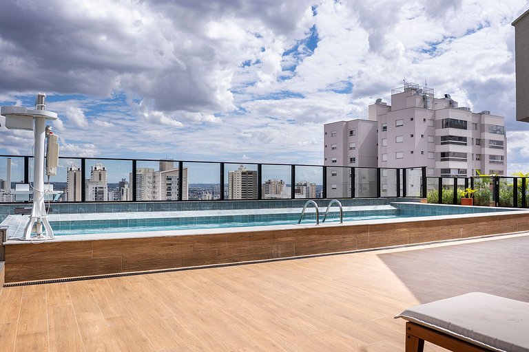 Flat moderno no Bueno | Piscina rooftop | Órion