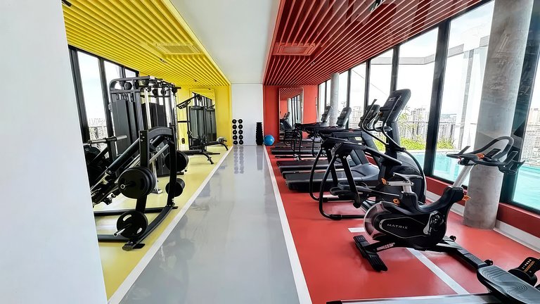 Apto Moderno 1Q | Piscina + Academia