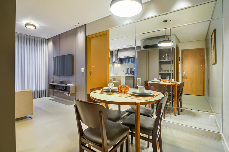 Flat Moderno | Vaga | Frente Shopping | Vaca Brava