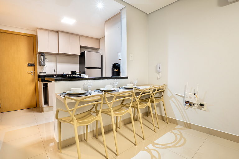 Apto 1Q Moderno |  Conforto e Lazer