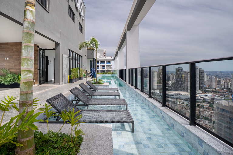 Apto 1Q | Vista Privilegiada | Piscina Rooftop