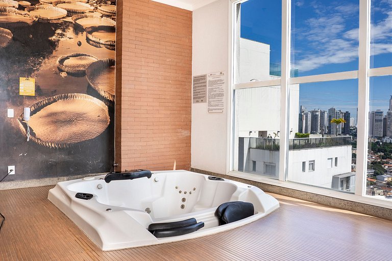 Piscina Rooftop | Apto Moderno c/ Varanda