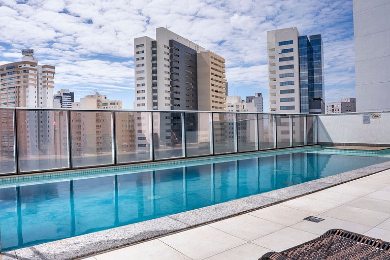 Apto 1Q Moderno | Piscina, Conforto e Lazer
