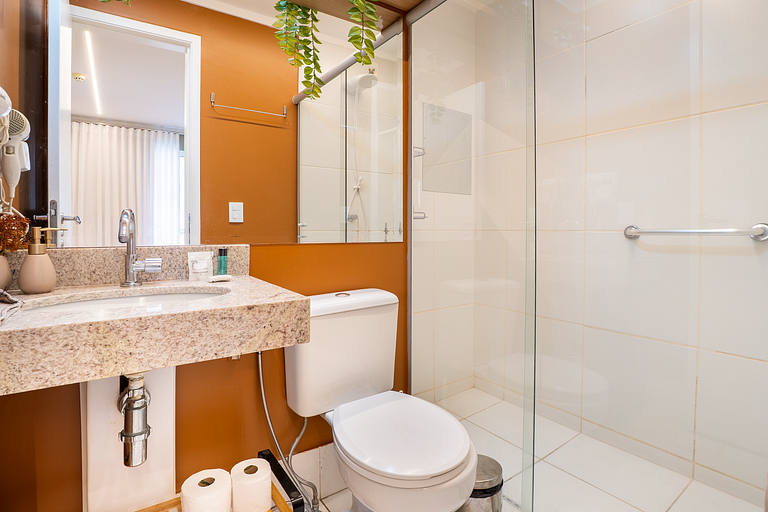 Apto 1Q Moderno | Piscina, Conforto e Lazer