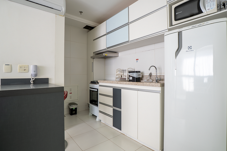 Apto 1Q Moderno | Piscina Rooftop + Garagem
