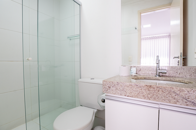 Apto 1Q Moderno | Piscina Rooftop + Garagem
