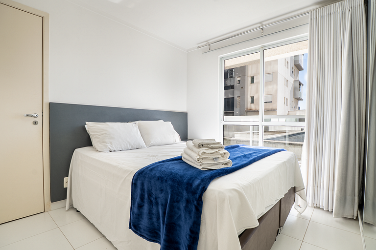 Apto 1Q Moderno | Piscina Rooftop + Garagem