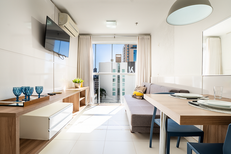 Piscina Rooftop | Apto Moderno com 1Q
