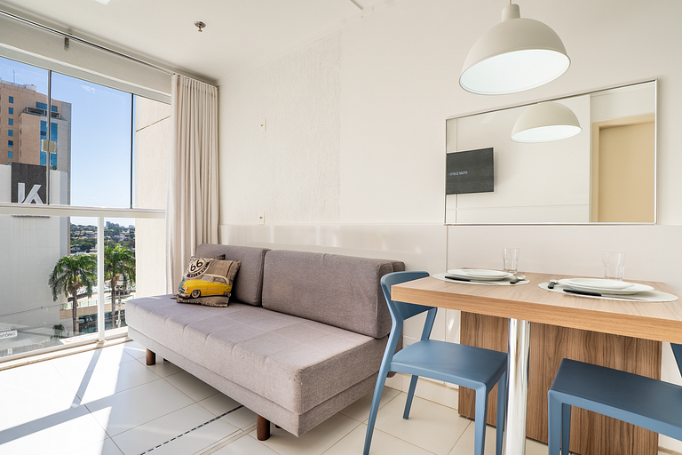 Piscina Rooftop | Apto Moderno com 1Q