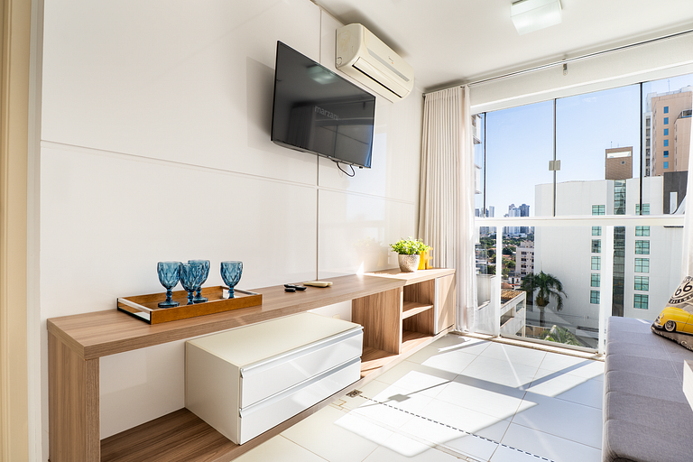 Piscina Rooftop | Apto Moderno com 1Q