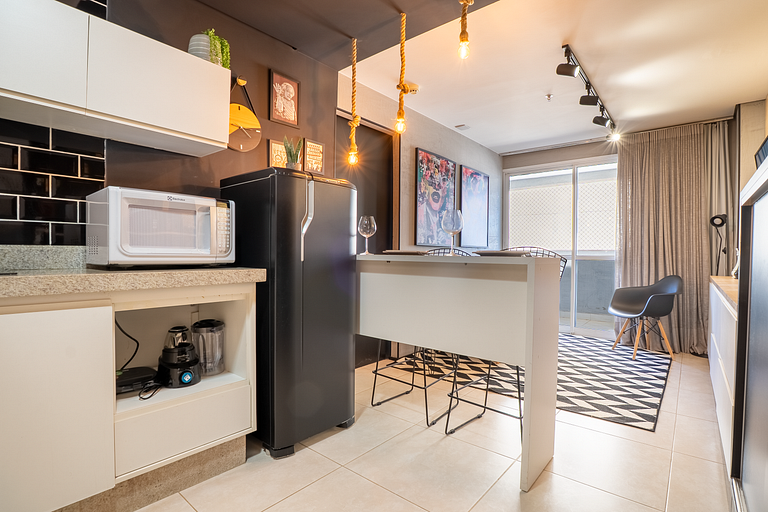 Apto 1Q Moderno |  Conforto e Lazer