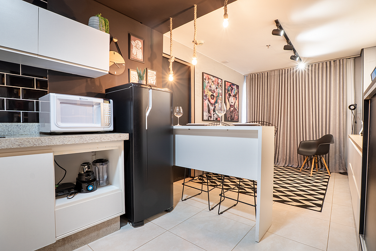 Apto 1Q Moderno |  Conforto e Lazer