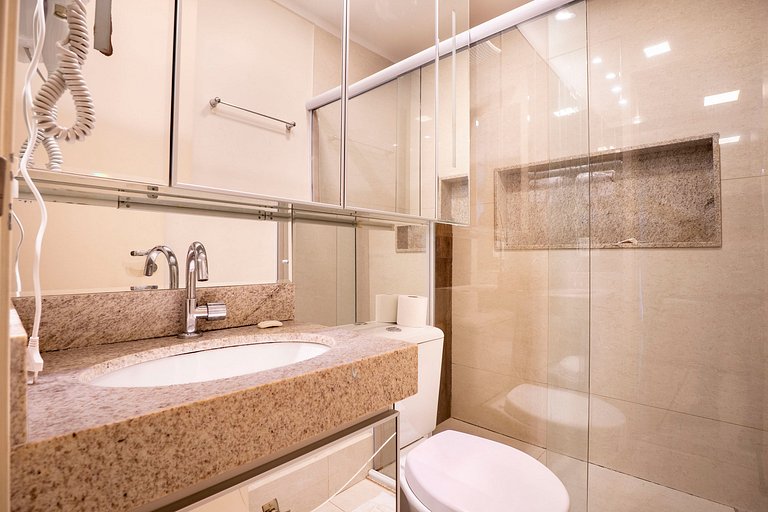 Apto 1Q Moderno | Piscina Rooftop + Garagem