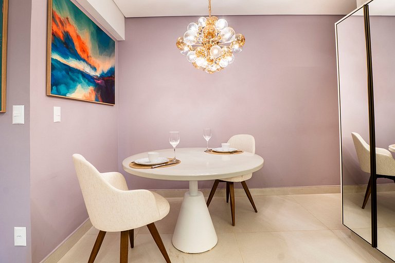 Flat luxuoso e moderno perto do Vaca Brava
