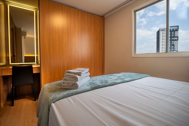 Piscina rooftop + Varanda Privativa | Apto 2Q