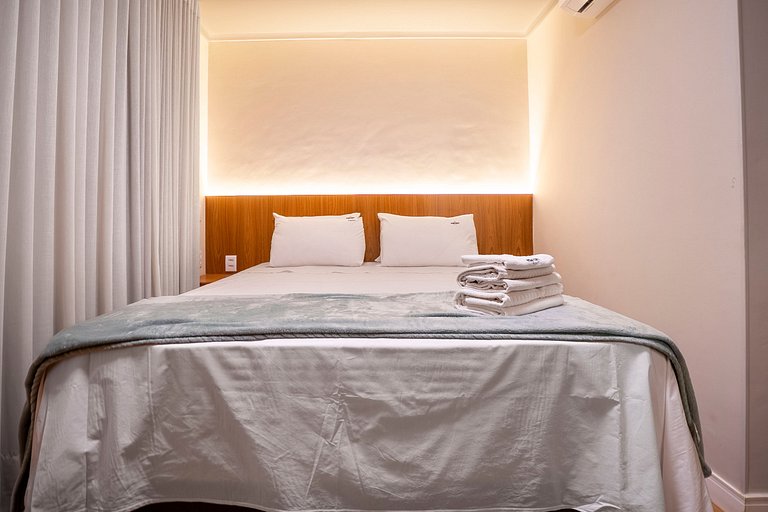 Piscina rooftop + Varanda Privativa | Apto 2Q