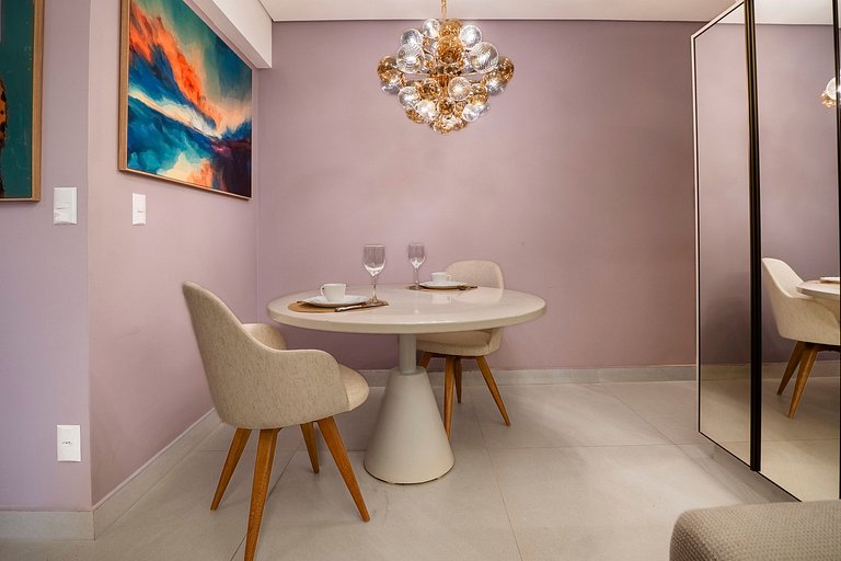 Flat luxuoso e moderno perto do Vaca Brava