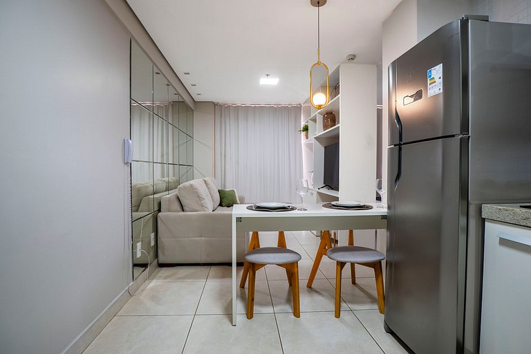 Apto 1Q Moderno | Conforto e Lazer
