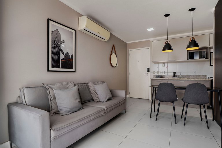 Apto 1Q Moderno | Conforto e Lazer