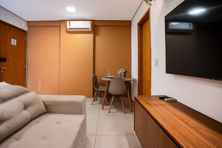 Apto 1Q | Piscina Rooftop + Academia