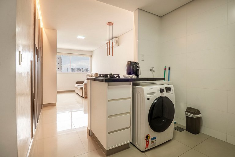 Apto 1Q confortável | Garagem + Piscina | Marista